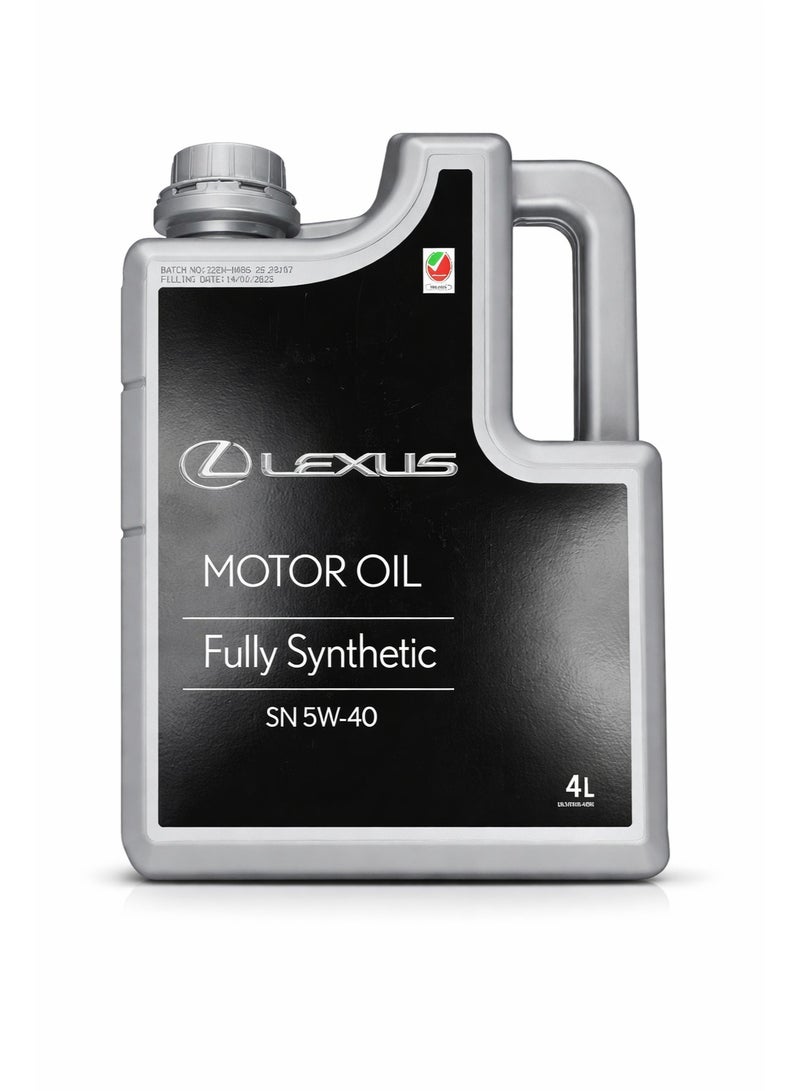 زيت محرك لكزس صناعي كامل SN 5W-40 – 4 لتر